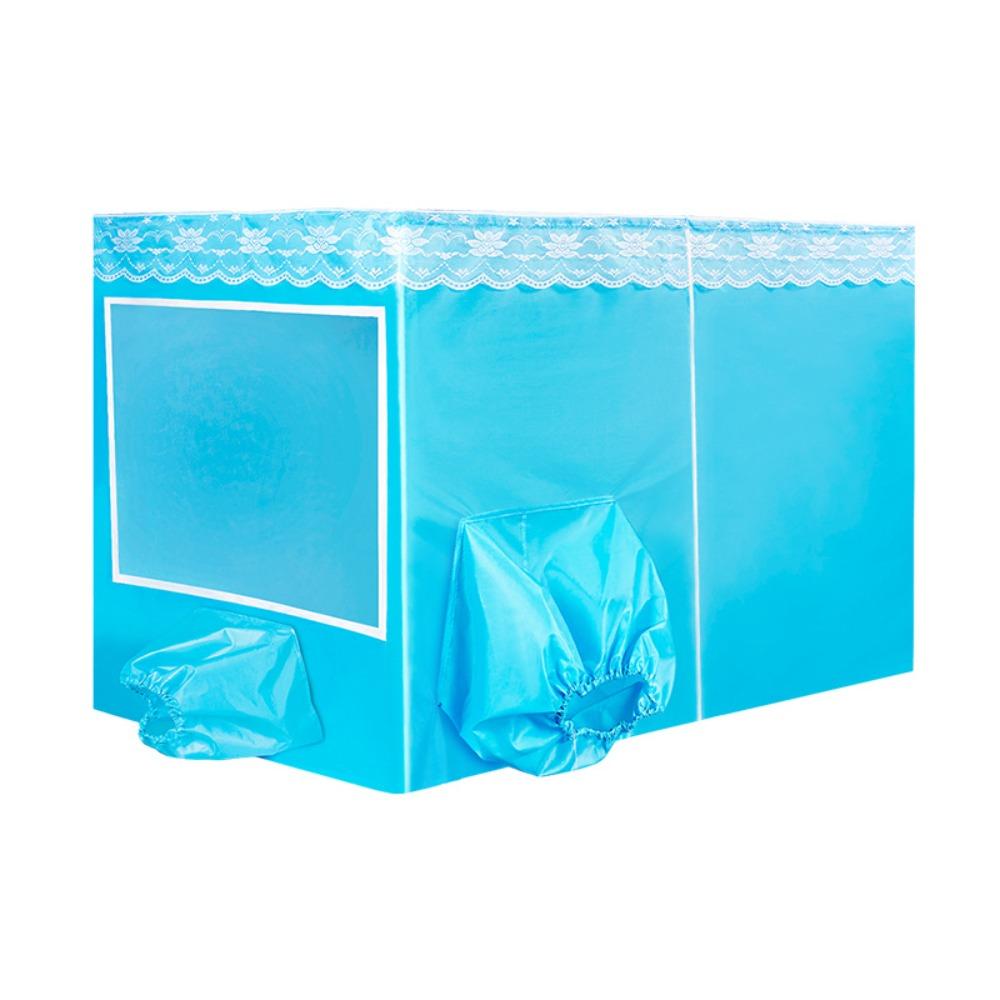 

Потовщений теплоізоляційний намет на блискавці, літня москітна сітка для мобільного кондиціонера 190*120*130cm синій