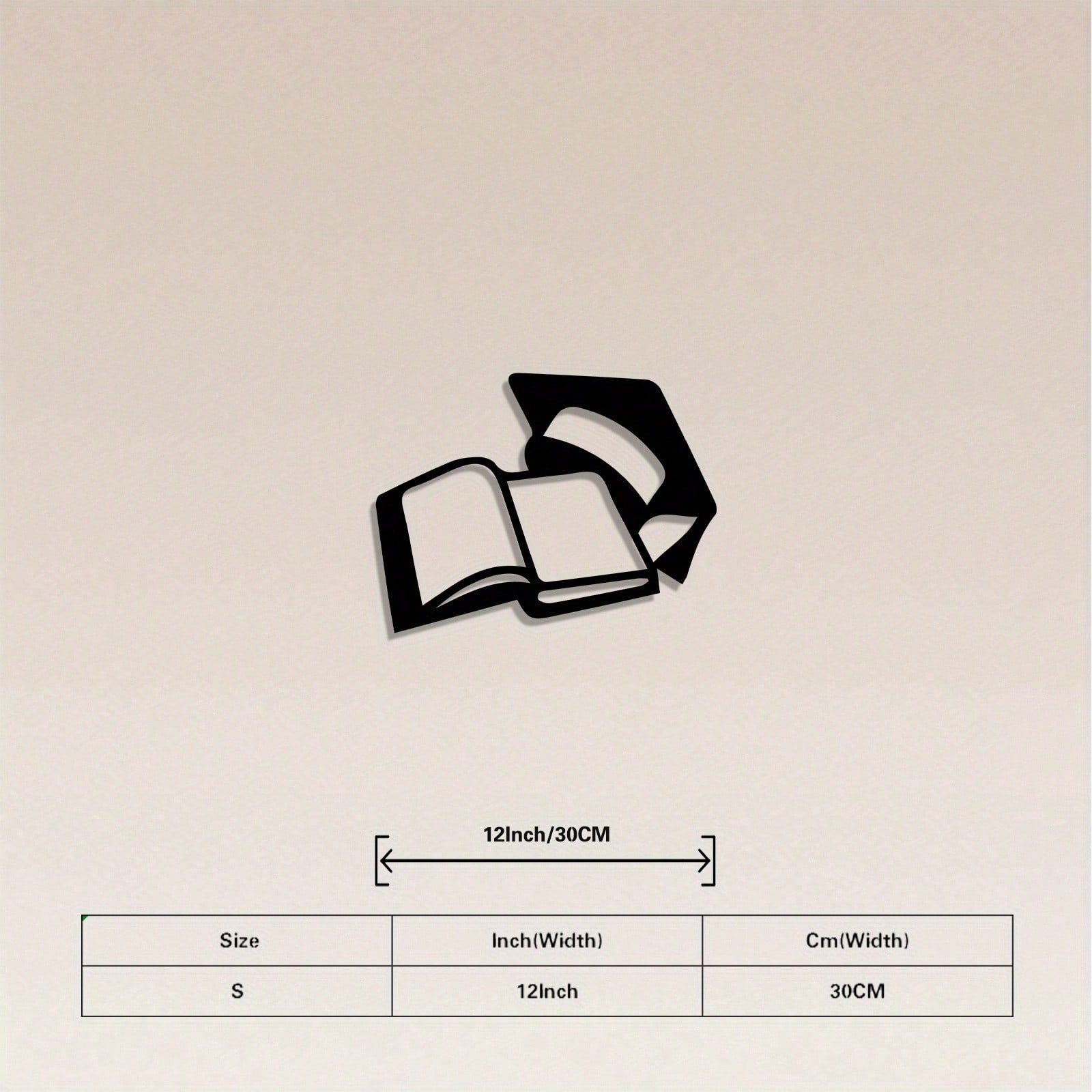 Iron Bookend Heavy Metal Wall Art Sculpture Library Decor Gift