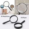 1/5/10pcs Hand Held Magnifier 5X Magnifying Jewelry Loupe Insect viewer Magnifiers Plastic 25mm Educational Reading Glass Lens