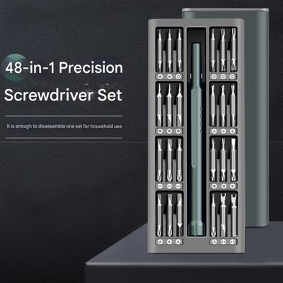 Multifunctional High Precise Screwdriver Bit Set for Phone Computer Eyeglass Repair Alloy Steel Material Portable Storage