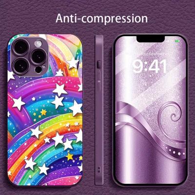 Colorata Custodia per Telefono in Vetro Galvanizzato Per iPhone 17 16 15 14 13 12 11 Pro Max Plus 16E 17Air Cover
