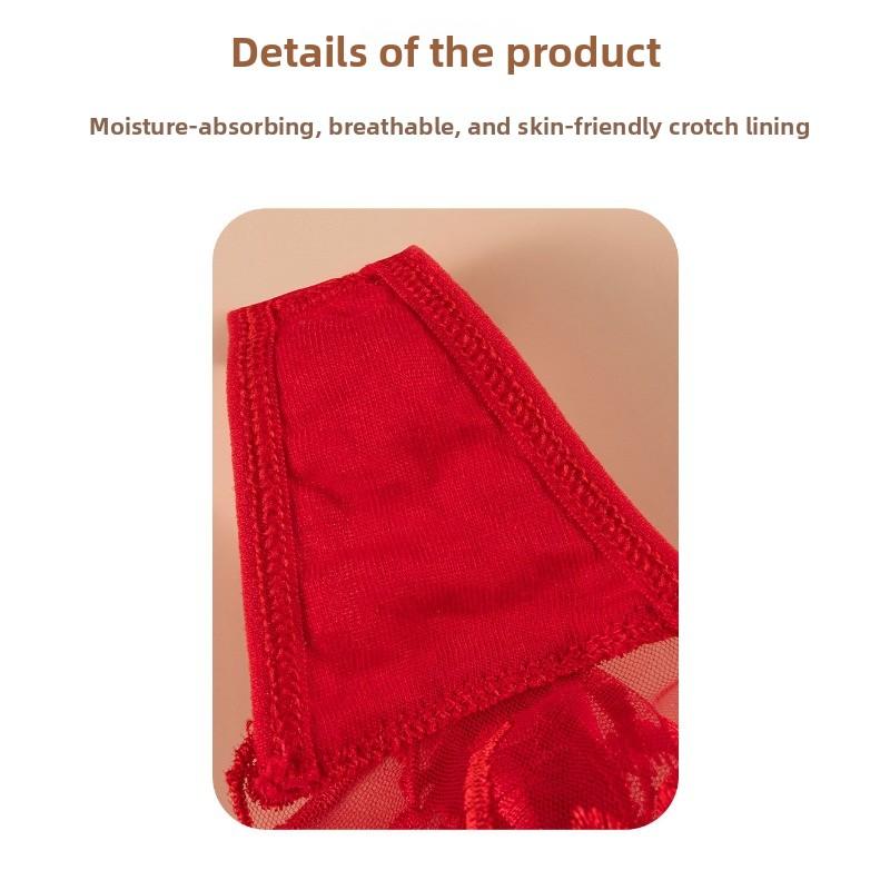 Damska seksowna koronkowa bielizna typu stringi z literami na pasie, wygodna, na wiosnę i lato