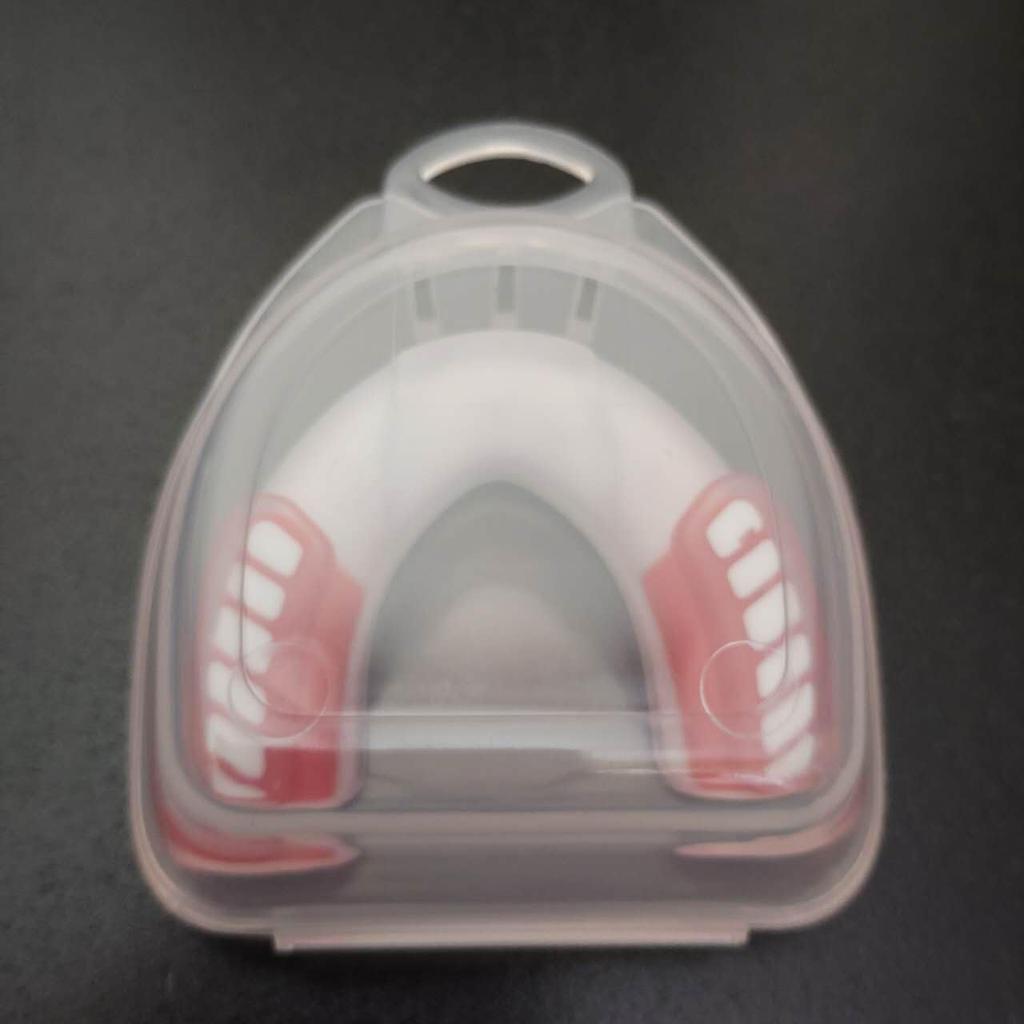 AONFIT Fitness Martial Arts Boxing Basketball Rugby All Sports Children Junior Mouthpiece (White/Red)