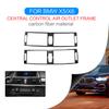 For BMW X5 E70 X6 E71 2007-2014 Accessories Car Air Vent Sticker Center Console AC Decal Carbon Fiber Trim