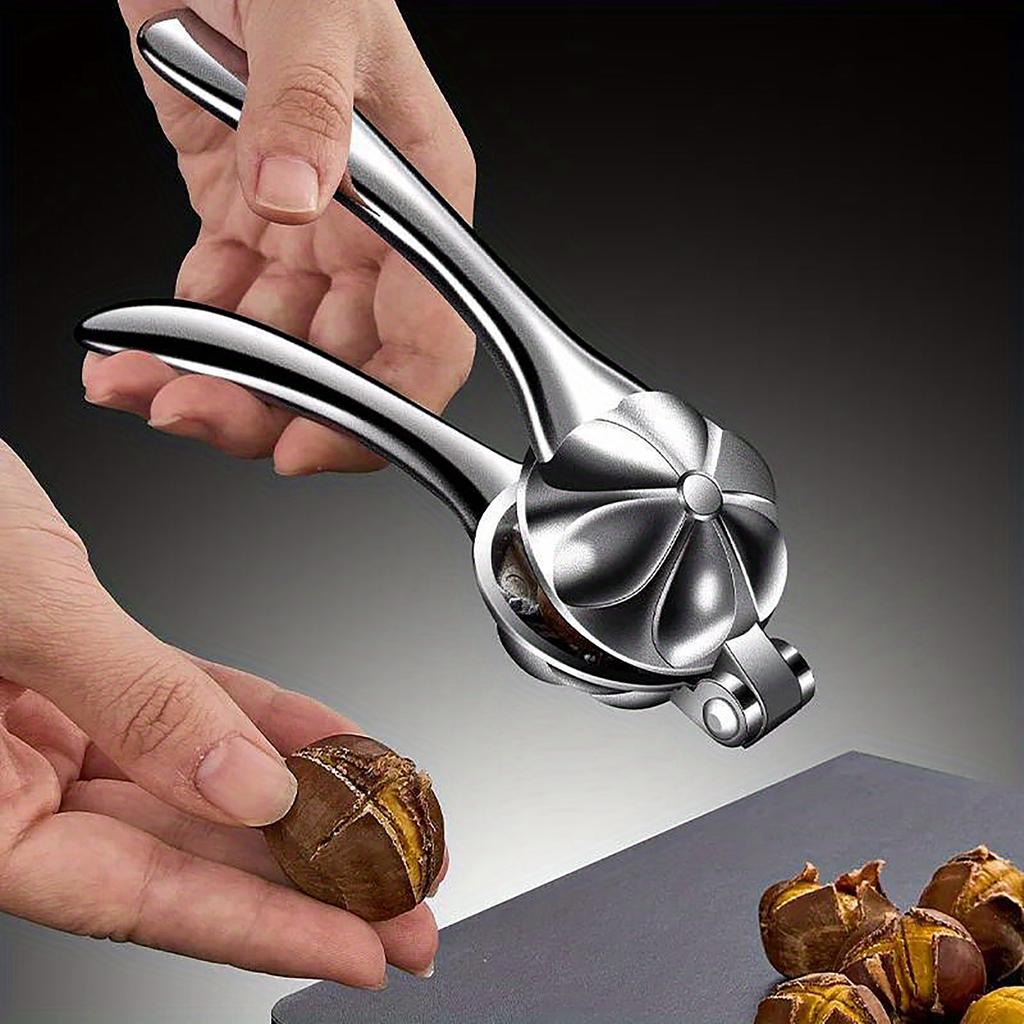 Aluminum Alloy Chestnut Opener Tool Multi-Functional Nut For Chestnuts, Walnuts & Hazelnuts