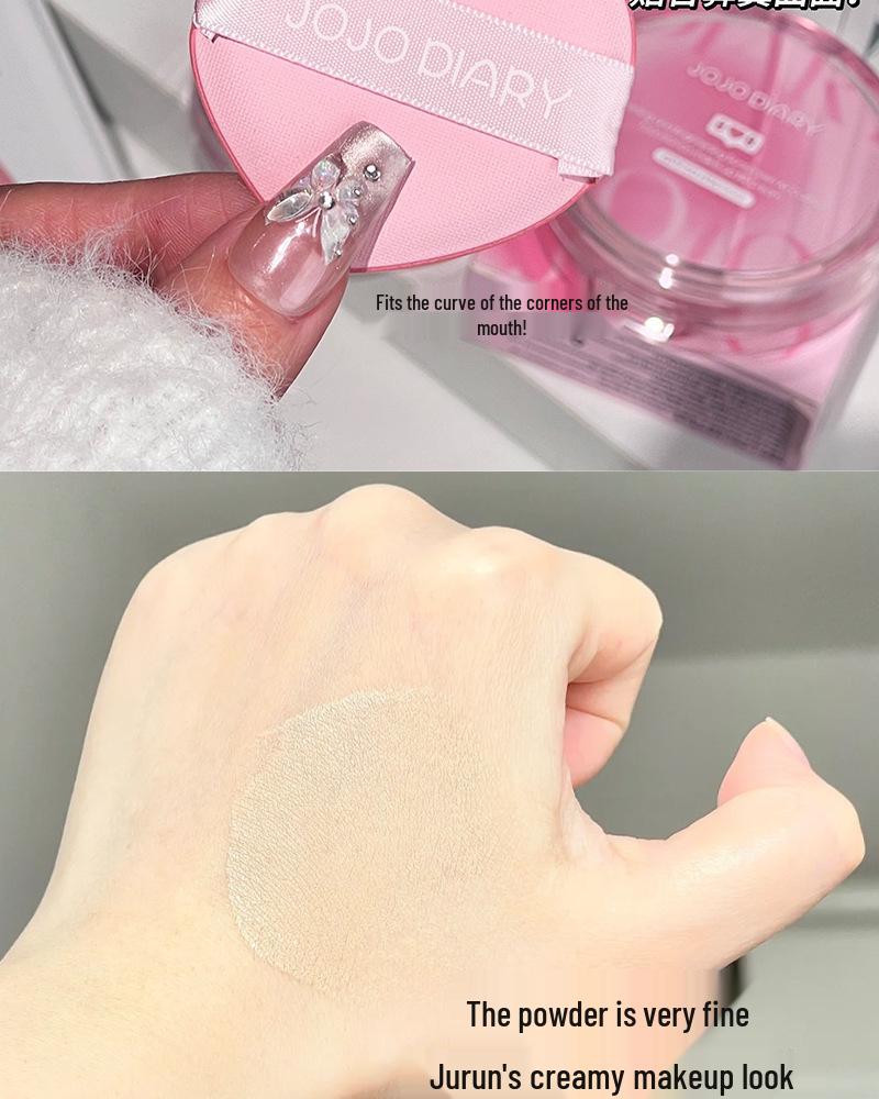 Jiujiu Diary Sunscreen Cushion BB Cream: Concealer, Brightening, Oil Control, Waterproof, Long-Lasting, Non-Cakey Foundation for Students and Parties.