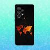 Flight Route Map Phone Case For Samsung S25,S24,S23,S22,S21,S20,S10,Ultra,Plus,Lite,FE,Soft Silicone Black Cover