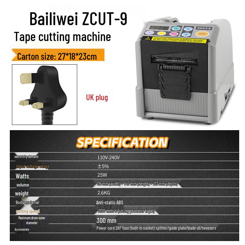 ZCUT-9 Intelligenter Automatischer Klebebandabroller für Abdeck- und Klebebänder