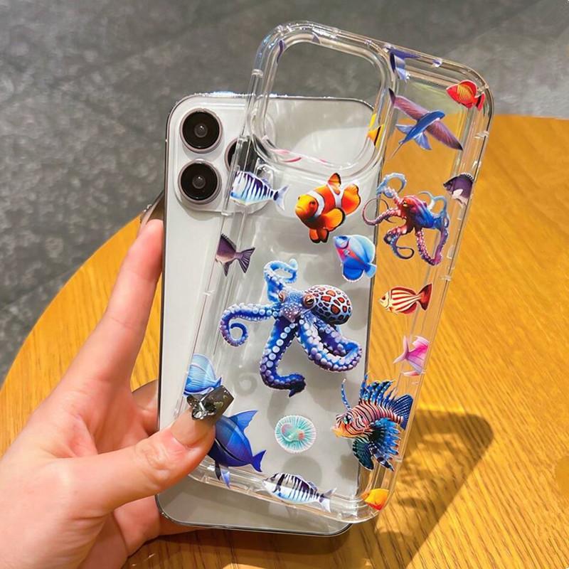 Black Spider Web Clear Case For Samsung Galaxy A15 A35 A55 A34 A54 A53 A52 S24 Ultra S23 Plus S22 S21 S20 FE Shockproof Cover