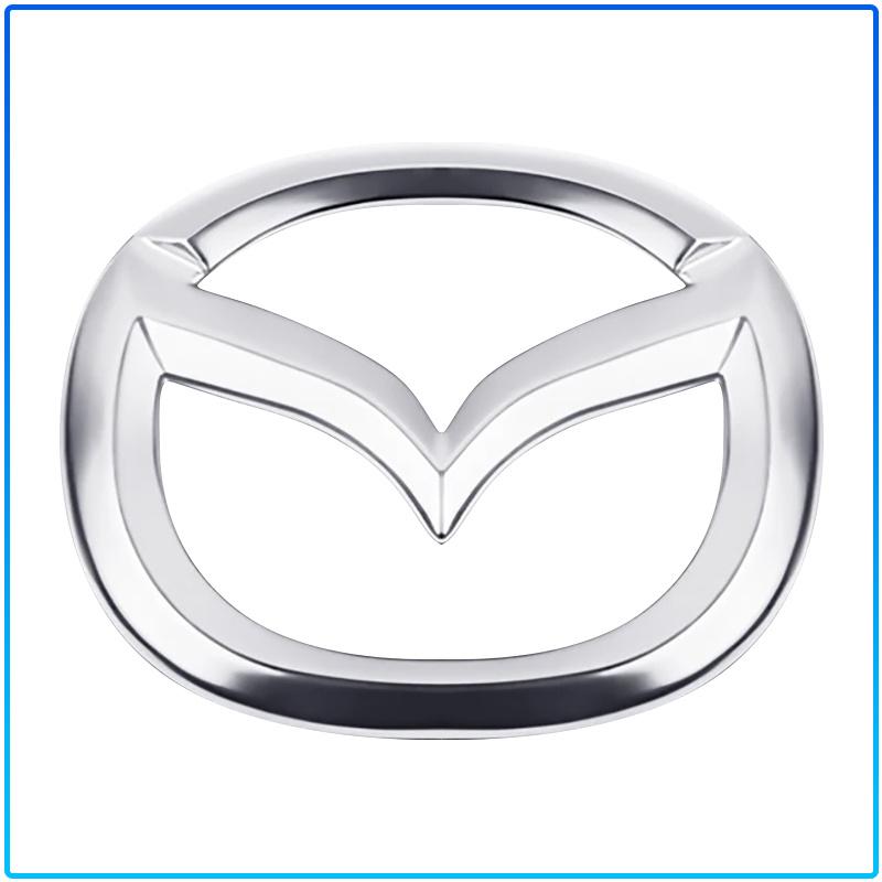 For Mazda 6 3 CX5 5 2 323 CX7 Demio Atenza Axela MX30 CX30 CX3 CX9 RX8 RX7 ABS Car Steering Wheel Center Emblem Sticker Accessories