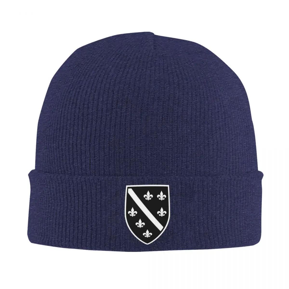 

Bosnia BiH Bosnia-Herzegovina Original Crest Beanie Winter Hats Knitted Cap Daily Baseball Cap