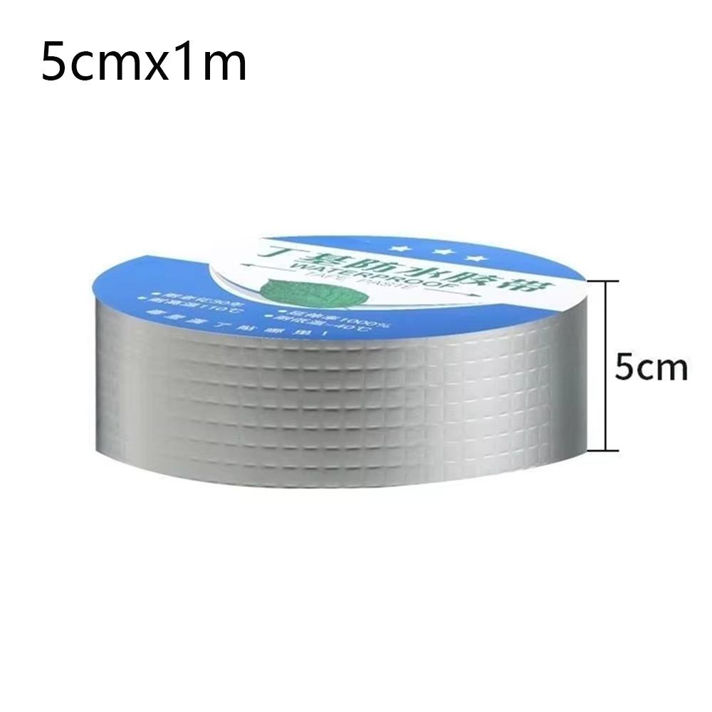 Anti Leakage Aluminum Foil Butyl Rubber Tape Seal High Temperature Waterproof Tape Thicken Repair Tools Self Adhesive