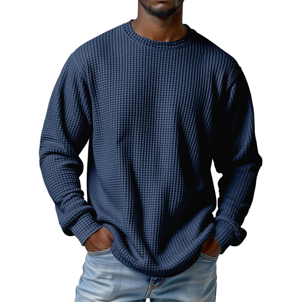 Men's Knit Casual Collar Pullover , Long Sleeve Daily Wear
