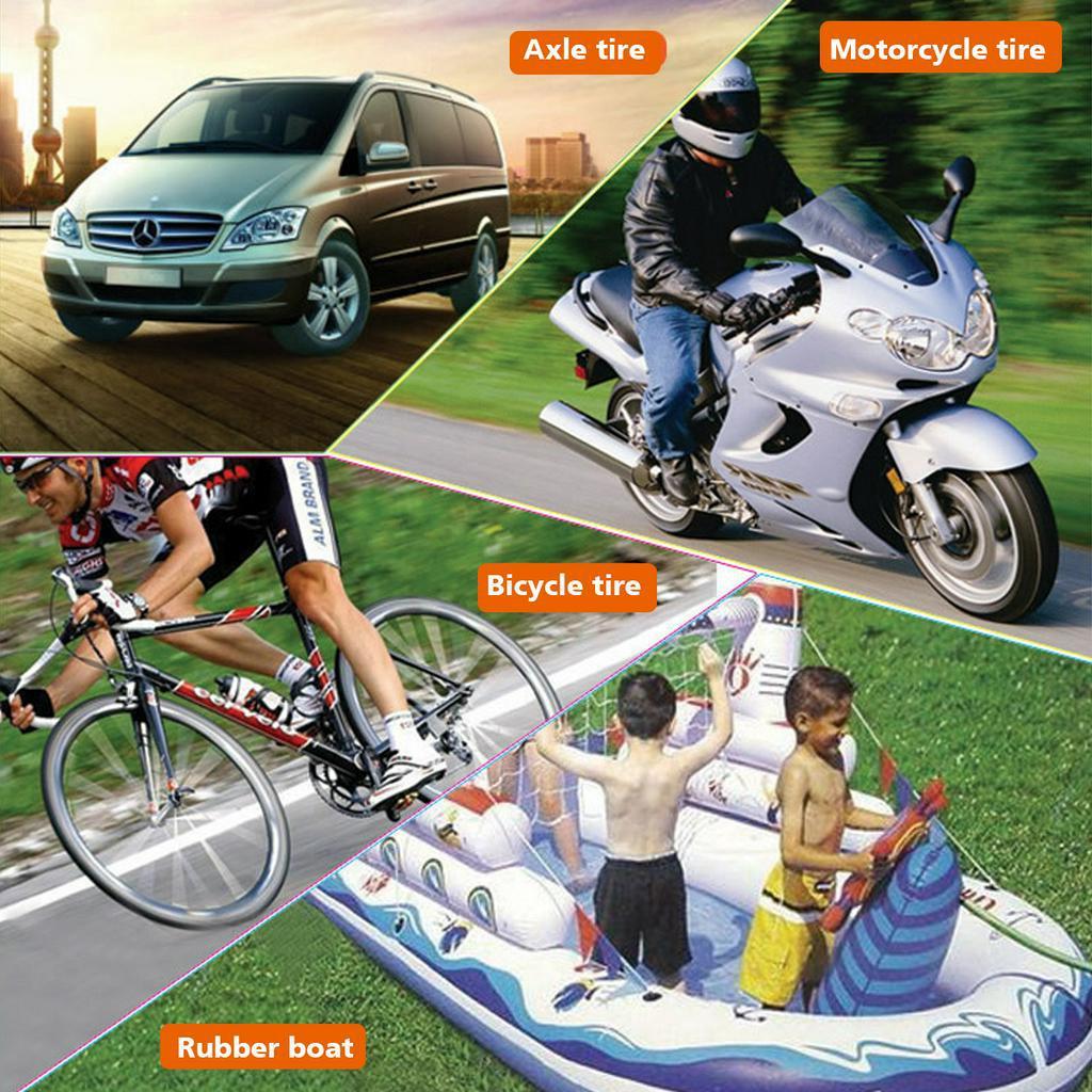 12V 150 PSI Portable Digital Tire Inflator Multifunctional Auto Tyre Pump Air Chuck for Car Truck Bike Motorcycle Rubber Boat