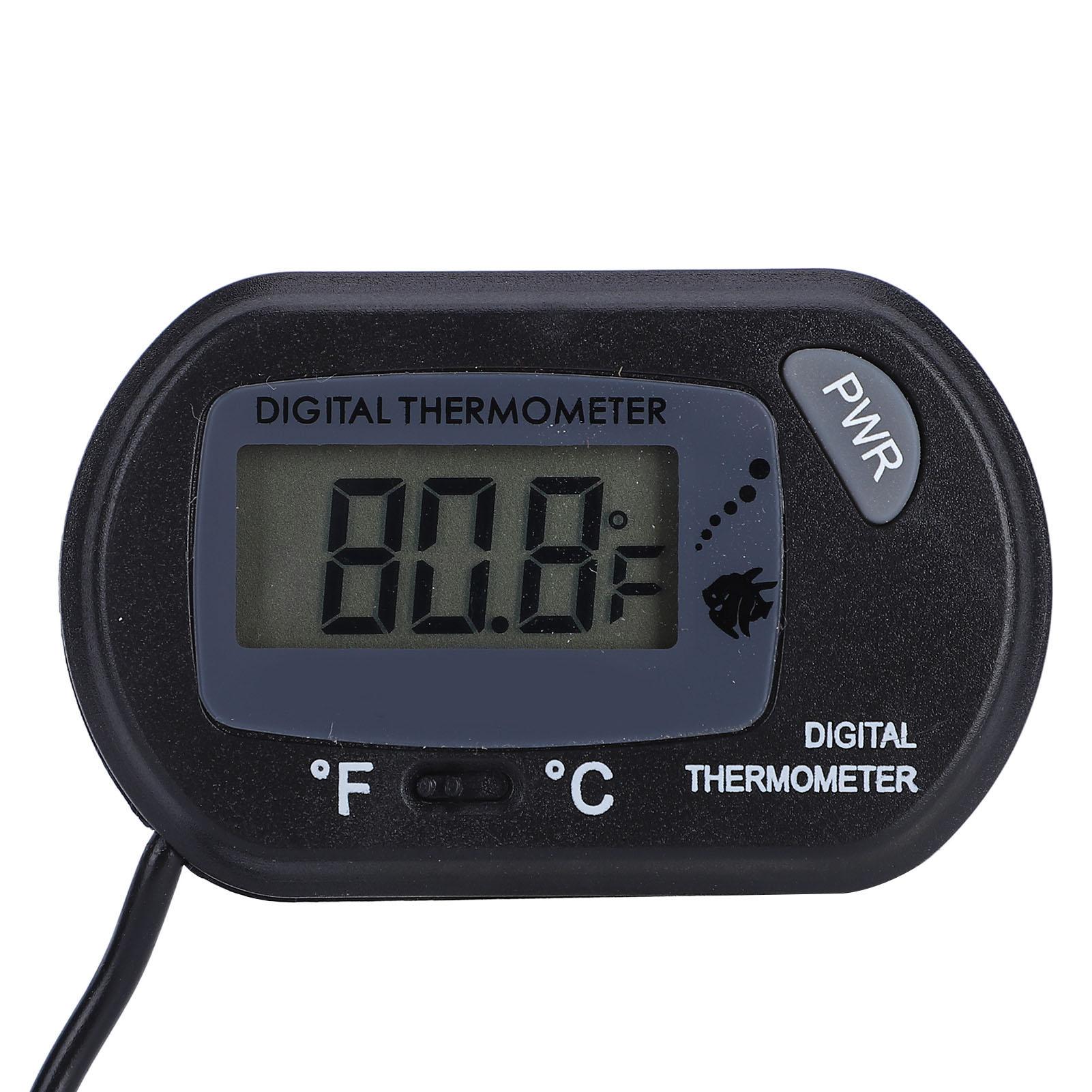 LCD Digital Aquarium Thermometer Convenient Large Clr Screen   Fish   Thermometer
