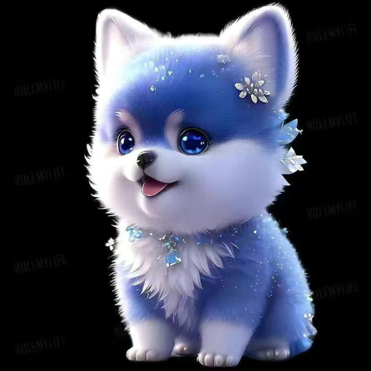 Adorable Pomeranian Dog Stickers for Refrigerator, Toilet, and Electric Car Decoration
