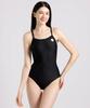 Aedibeul Smile Swim Solid Racerback Black