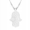 Silver Hand Necklace Hands Plate Hands Hand Pendant Silver 925