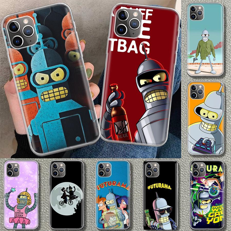 Cartoon F-Futuramas Phone Case Cover for iPhone 11 12 13 Mini 14 15 Plus 16 Pro Max 17 Air 7 8 + SE Art Customized Fundas 11 12