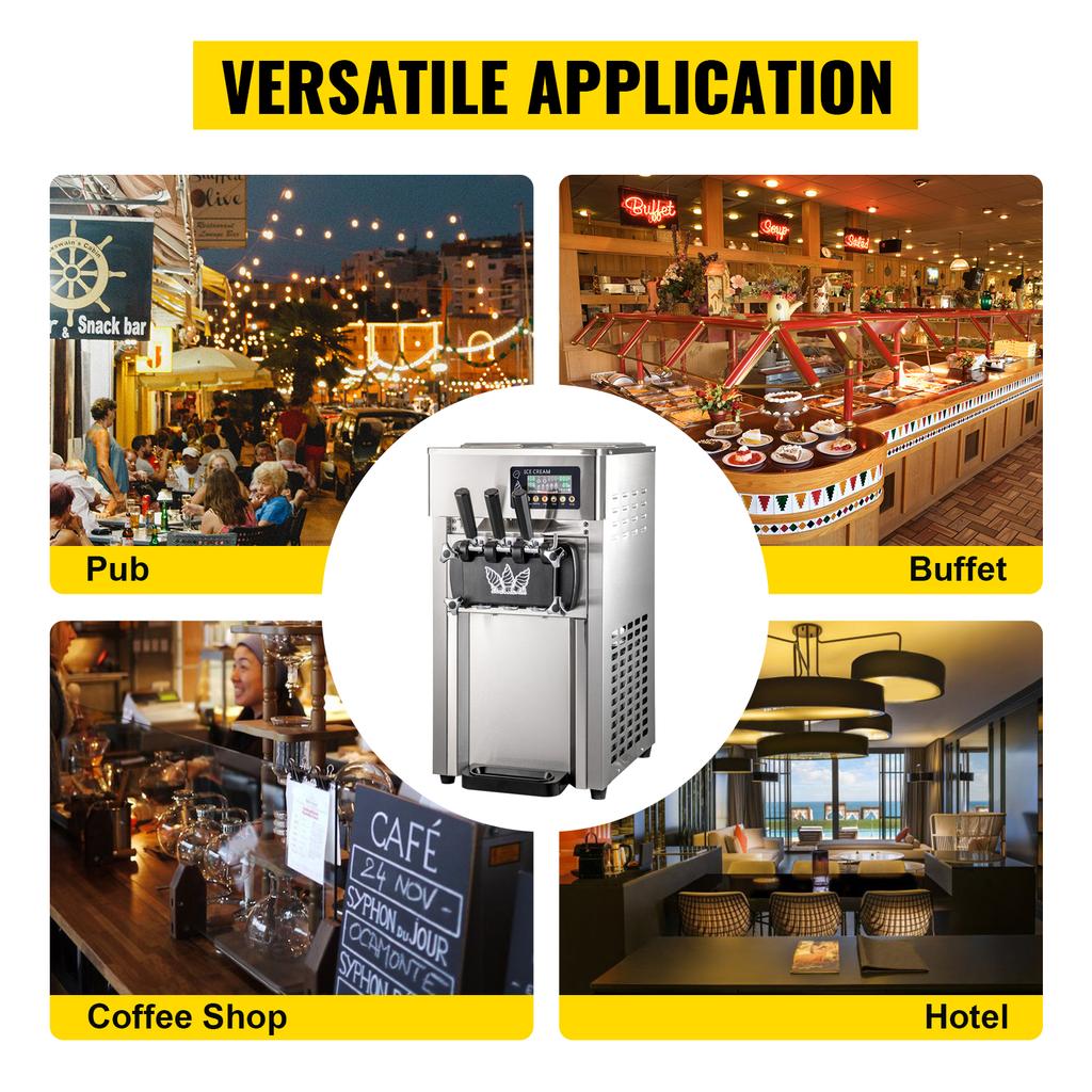 NOWA Komercyjna Maszyna do Lodów Soft Serve Na Sprzedaż smażony roll domowa maszyna do lodów instant 220V Stal nierdzewna