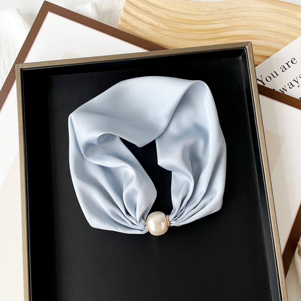 Magnetic Buckle Small Scarf Diamond Studded Magnetic Buckle Scarf Women'S Necklace Headband Scarf Light Luxury Exquisite