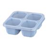 Food Box, Snack Box, Four Grids Transparent Lid, Snack Plate, Dried Fruit Box, Stove Wrapped, Tea And Snack Box, Fresh-keeping Snack Plate