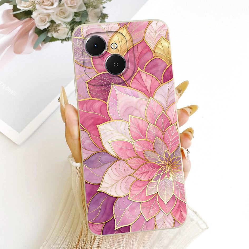 For Tecno Spark 40C Case KM4k Fashion Painted Liquid Silicone Soft TPU Shockproof Cover For Tecno Spark40C Pop 10 Pro Phone Case