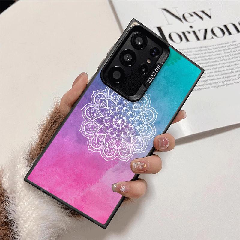 Mandala Style Pattern Shockproof Phone Case for Samsung Galaxy S26 Edge S25 Ultra S24 FE S23 Plus S21 Cover Anti Fall Fundas