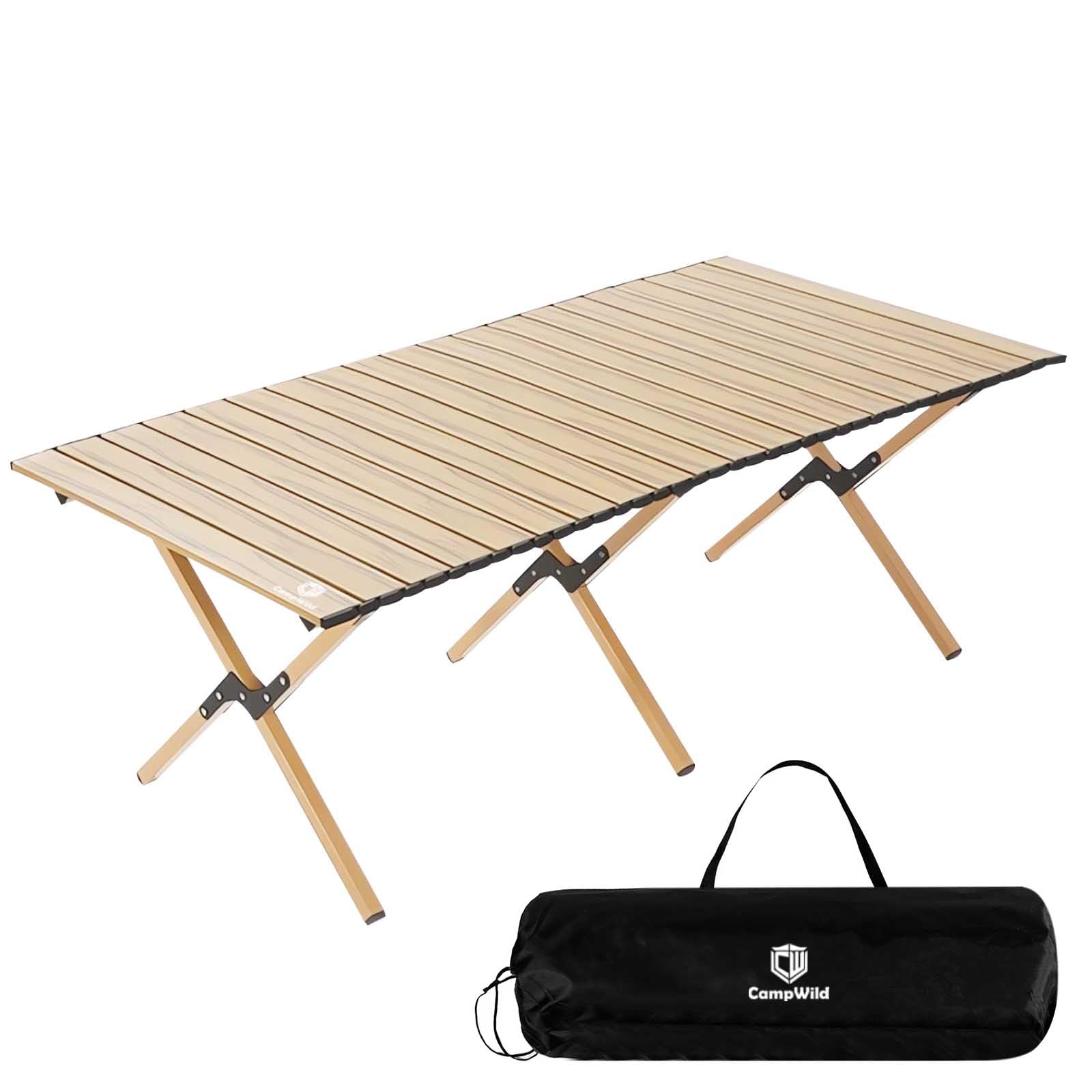 

Campwild Outdoor Деревянный Стол с Роликовой Столешницей Легко Хранить Сумка Низкий Стол DJZ, Стол, Складной, Компактный, Хранить, Включено, Стол, Кемпинг, На Открытом Воздухе, (желтый)