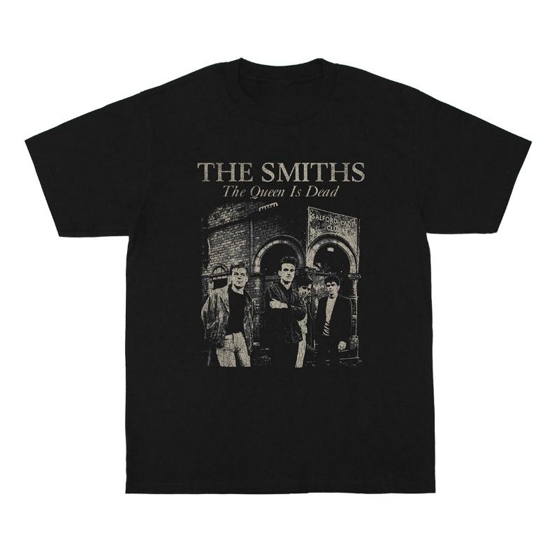 

2025Summer The Smiths T-Shirt Queen Is Dead After Punk The Stone Roses Joy Vintage Short Sleeve Print Men s and Women s T-Shirts 4XL