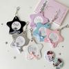 Korean Style Fashion Stars Photo Card Holder Cute Girl Idol 3-Inch Photo Storage Cartoon Backpack Decoration Keychain Gift