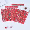 100Pcs Holiday Slap Wristbands for Christmas Snap Bands for Wrist Decoration Stylish Pat Rings Party Accessories