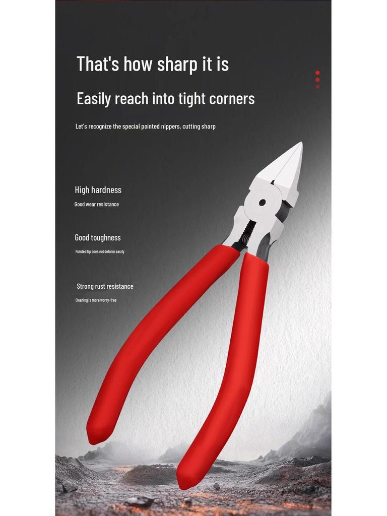 Industrial Grade Electrician's Scissors & Wire Cutting Pliers: 6-Inch & 5-Inch Diagonal Pliers for Hand Tools