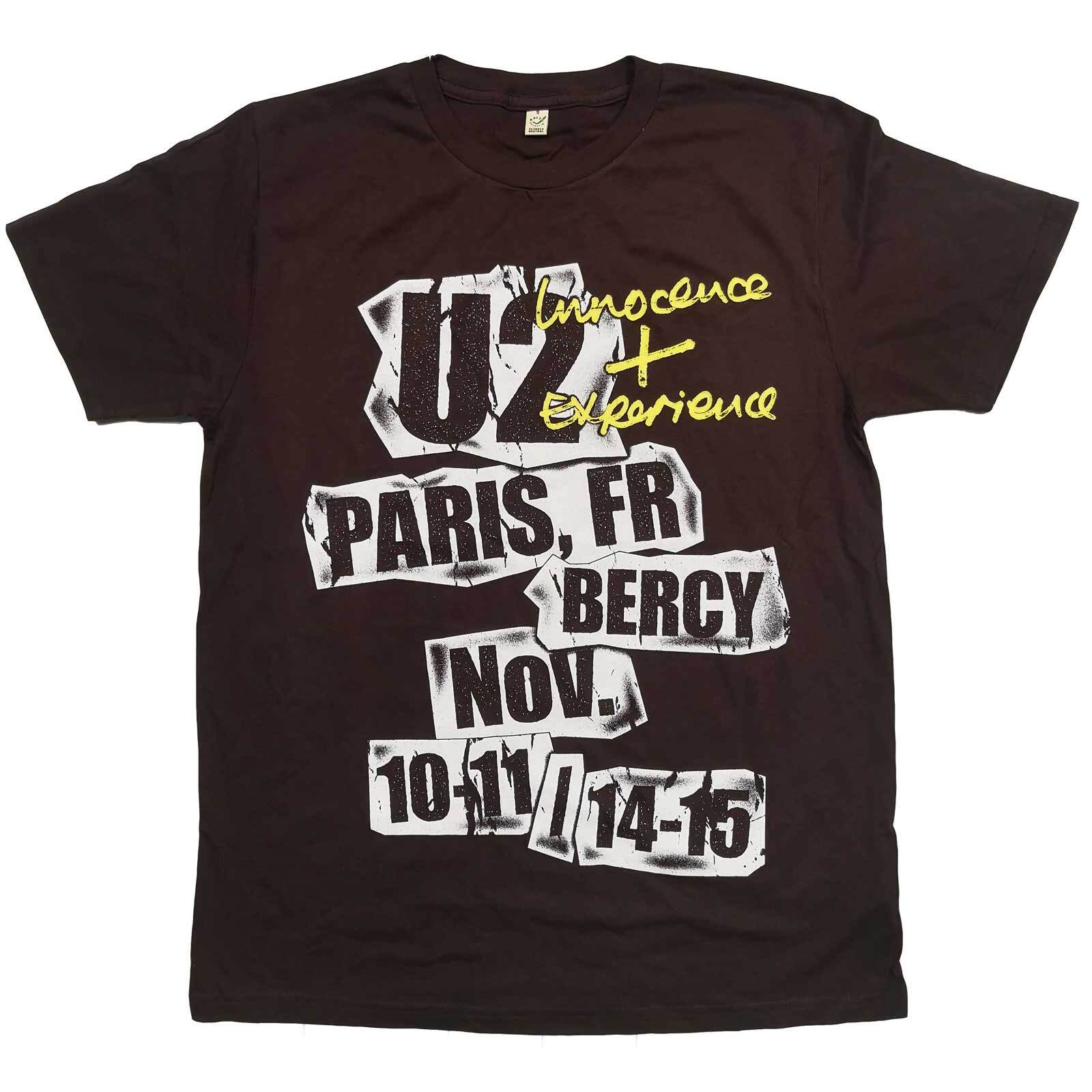 U2 Unisex T-Shirt: I+E Paris Event 2015 (Ex-Tour) S