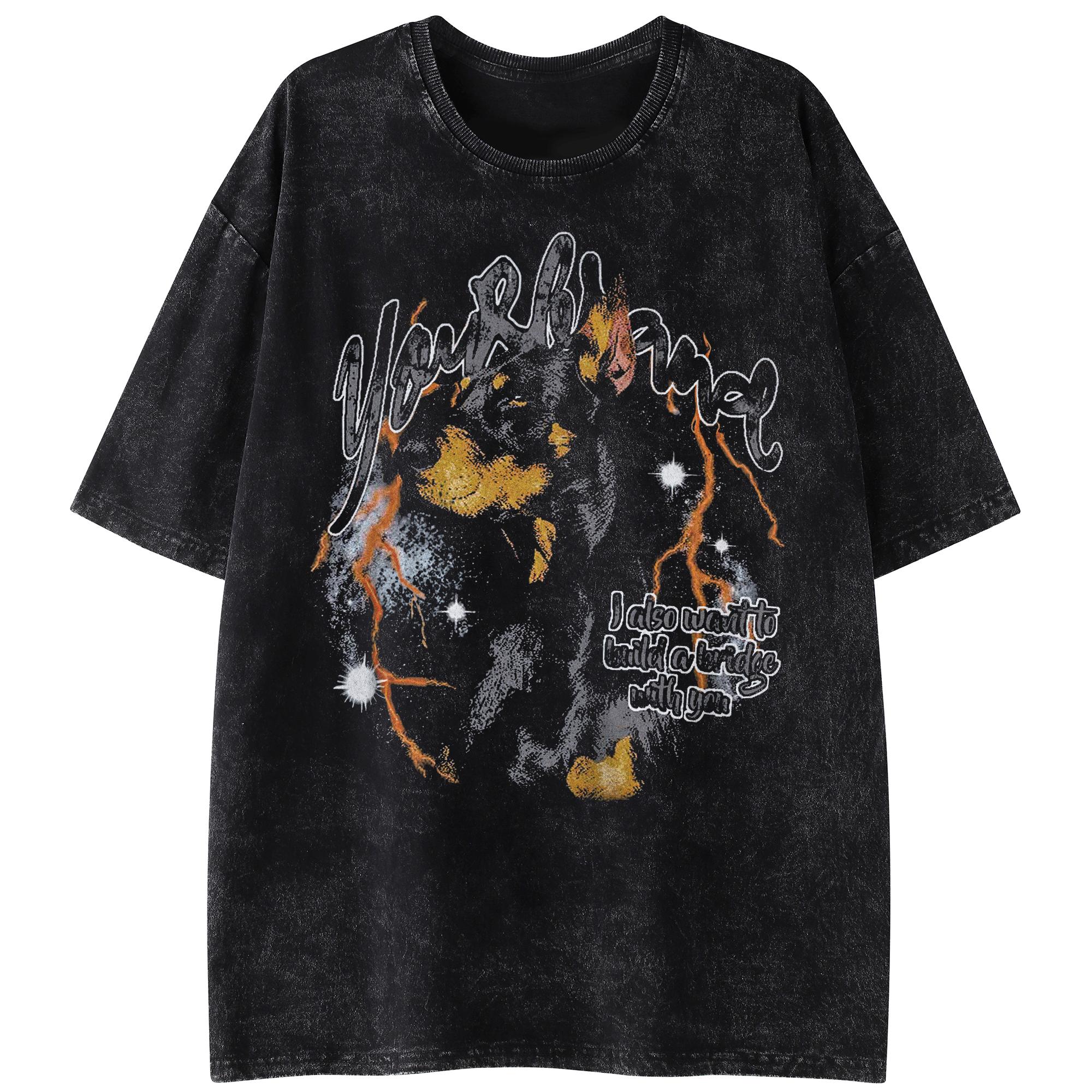 

Футболка унисекс с рисунком Dobermann Streetwear 2024