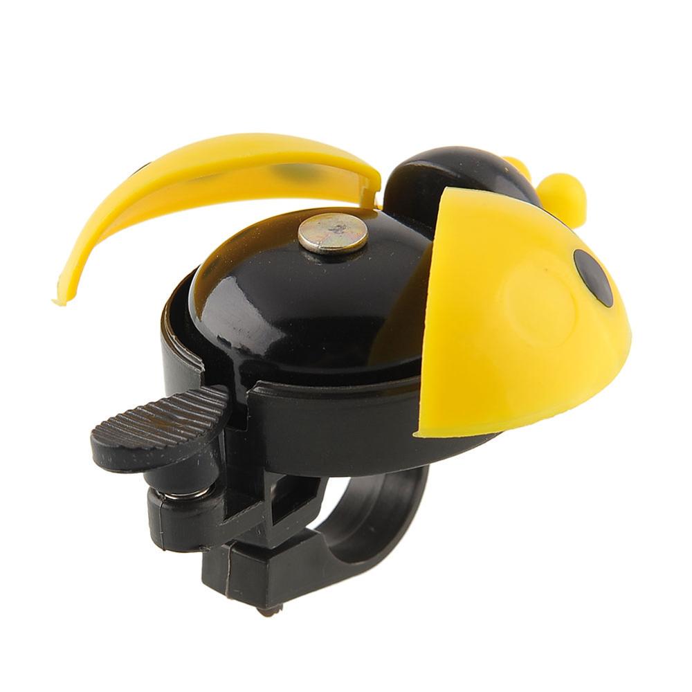 

Велосипедный звонок, милый детский жук, кольцо с божьей коровкой, колокольчик для езды на велосипеде, сигнализация, многоцветный жёлтый