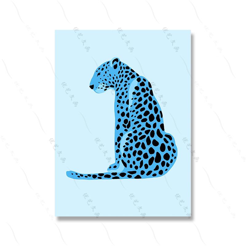 

Современный мультяшный синий смайлик, настенное искусство, печать плакатов, гепарда, таблетки, воздушные шары, абстрактная поп-холст, картина в консервативном стиле, домашний декор для комнаты 21x30cm No Framed