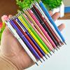 100Pcs 2 In 1 Mini Metal Capacitive Touch Screen Microfiber Stylus With Ballpoint Pen Gift For iPad iPhone Free Custom Logo
