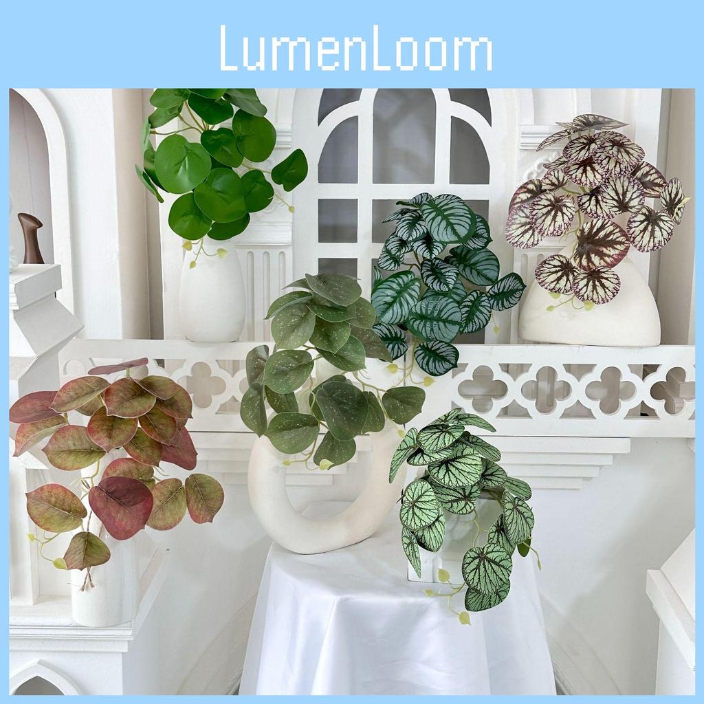 Artificial Mirror Leaves With Colocasia Design For Home And Event Decor