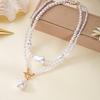 European & American Multi-layer Irregular Pearl Choker Necklace Set