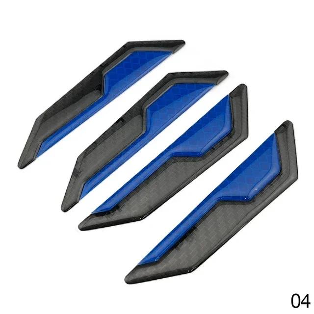 Striscia Anticollisione Universale per Portiera Auto 4 Pezzi Adesivi per Carrozzeria Adesivi Riflettenti di Avvertimento Decorativi Antigraffio Modificati