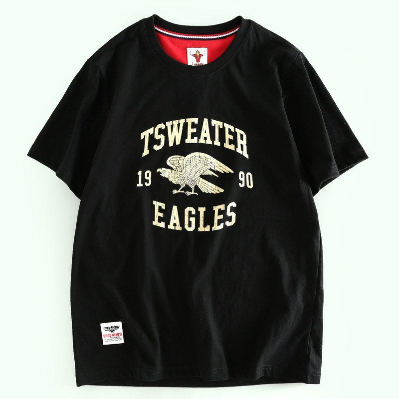 Overstock Export Brand Men's Summer T-Shirts, Round Neck Short-Sleeve T-Shirts, Japanese Export Men's Tops