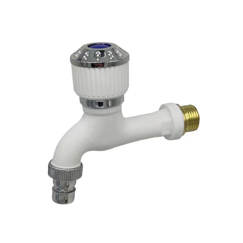 Round Hand Wheel Color Washing Machine Faucet Household Mop Pool Tap Water Antifreeze And Explosion-Aproof Plastic Faucet