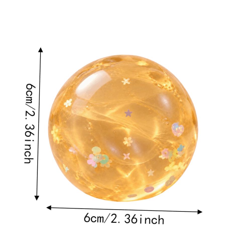 Round Fruit Fidget Squishy Toy Crunch Sound TPR Fidget Toy Desktop Gift