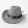 Western Minority Woolen Cowboy Top Hat New Hat Type Knight Hat