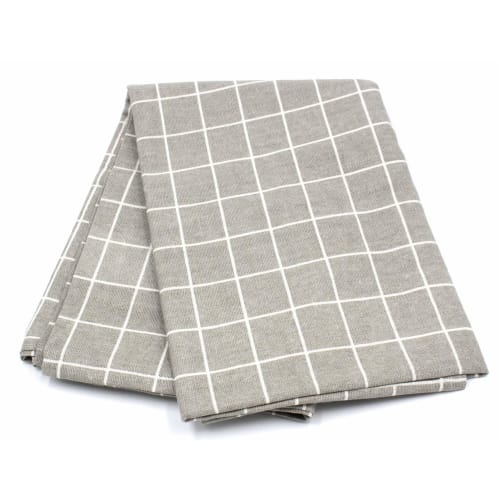 SAWAN Tablecloth, Simple Plaid, Gray, 130x180cm