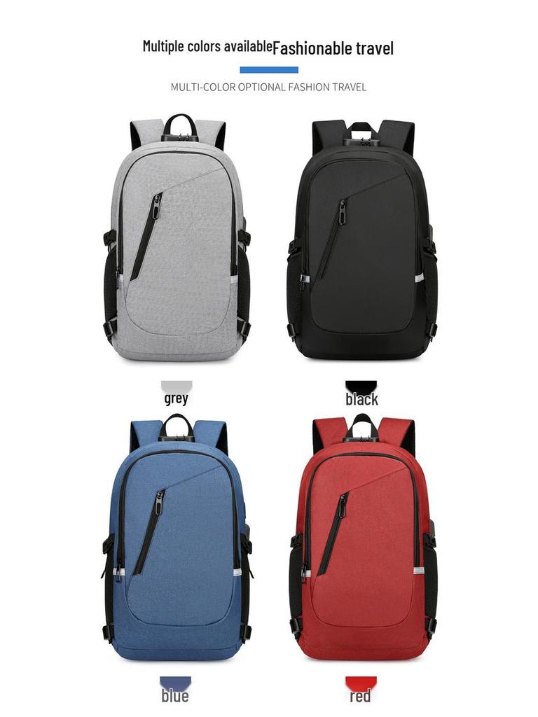 Men's Large Capacity Waterproof Oxford Backpack for College & Travel