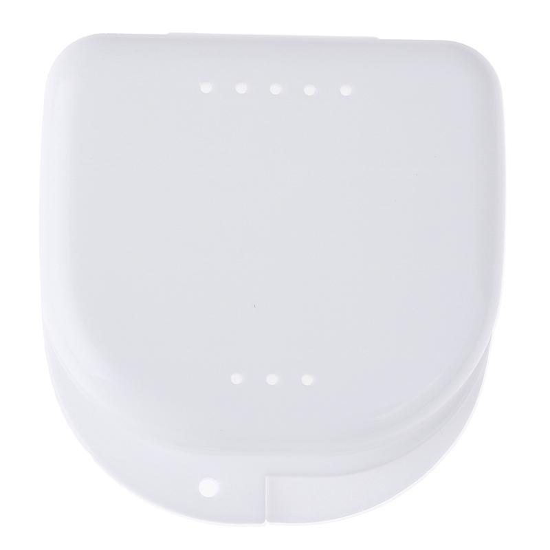 1PC Denture Bath Hole Box Dental False Teeth Appliance Container Storage Denture New