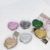 Acrylic Mini Heartshaped Box Bag With Sparkling Crystals And Magnetic Closure For Daily Use