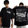 10 Promises From God Design Jesus T Shirt Christian Aesthetic Streetwear Tshirts Men Women Fashion Casual Oversized T-shirt Tops